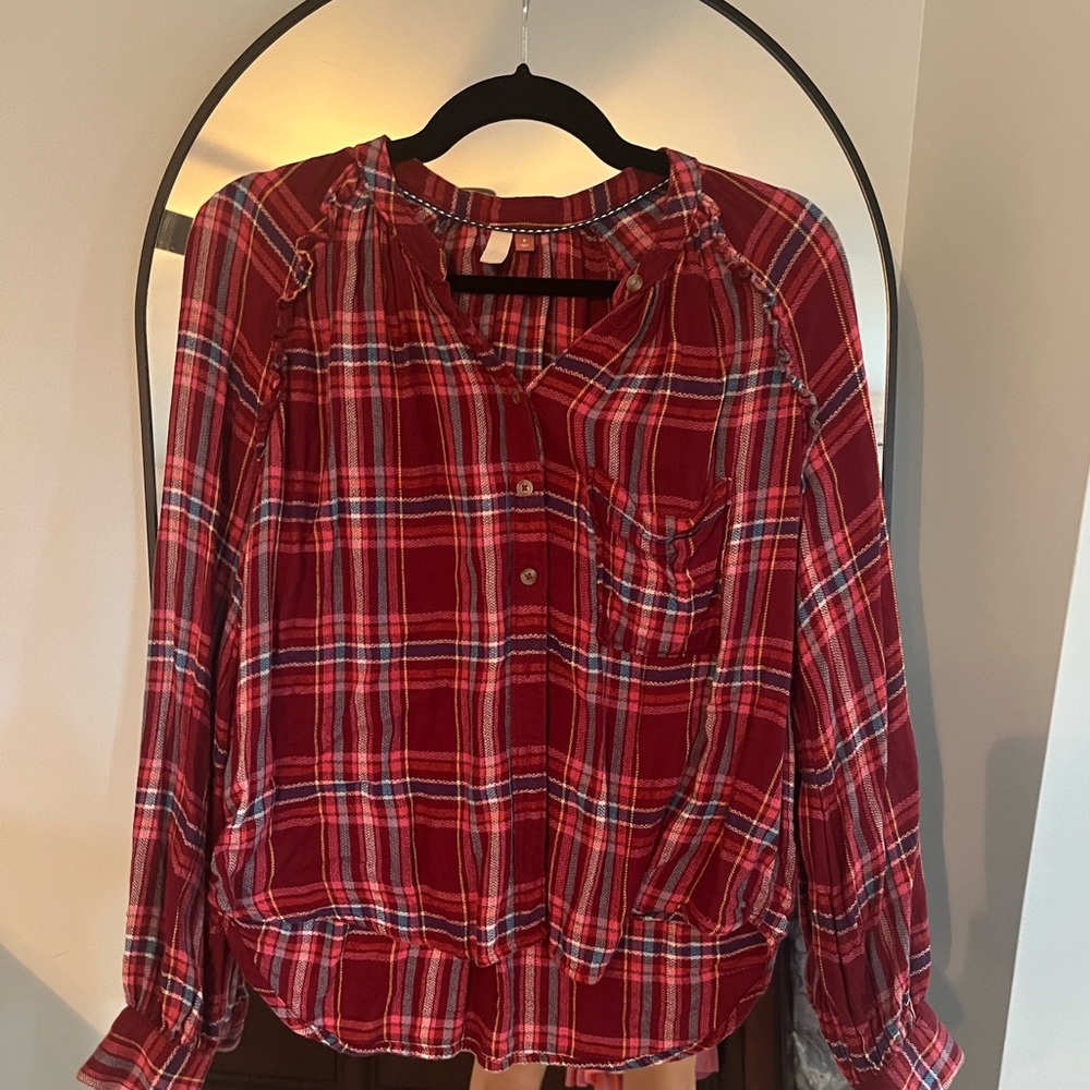 Anthropologie Pilcro Button Up Top Size Small